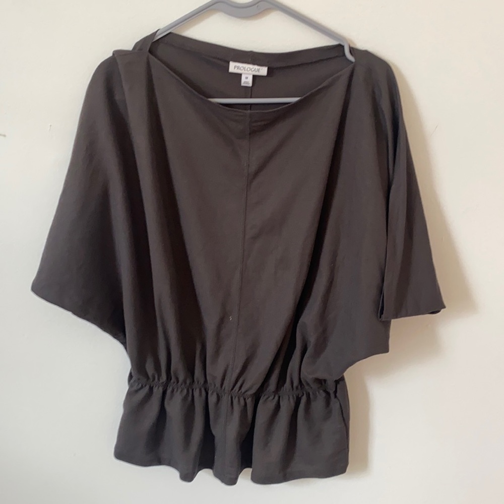 Olive low waist Top